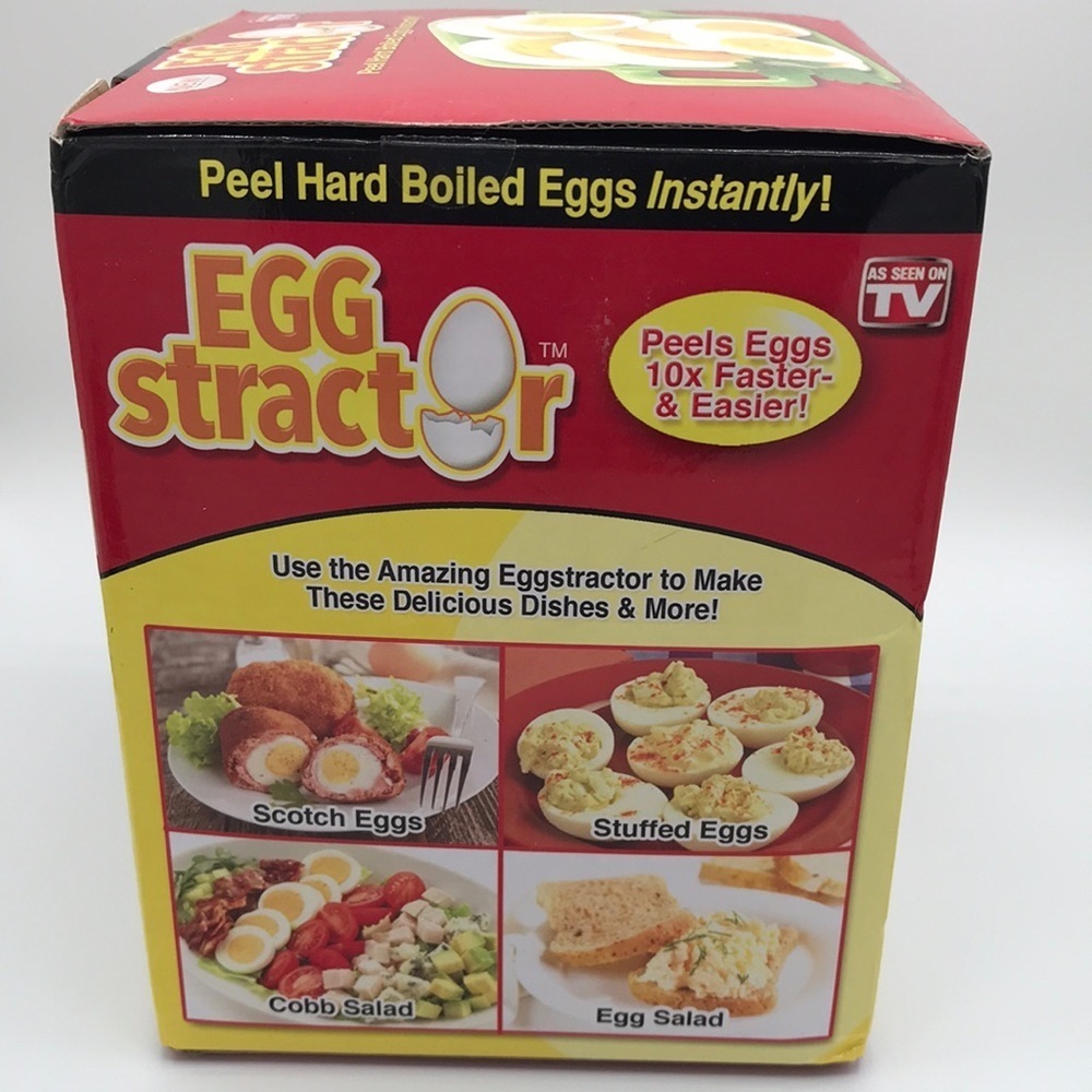 EggStractor device for peeling hard-boiled eggs